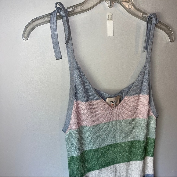 🏷️ 2/$20 Charli Leora Pastel Stripe Sheath Knit Dress - Picture 10 of 15